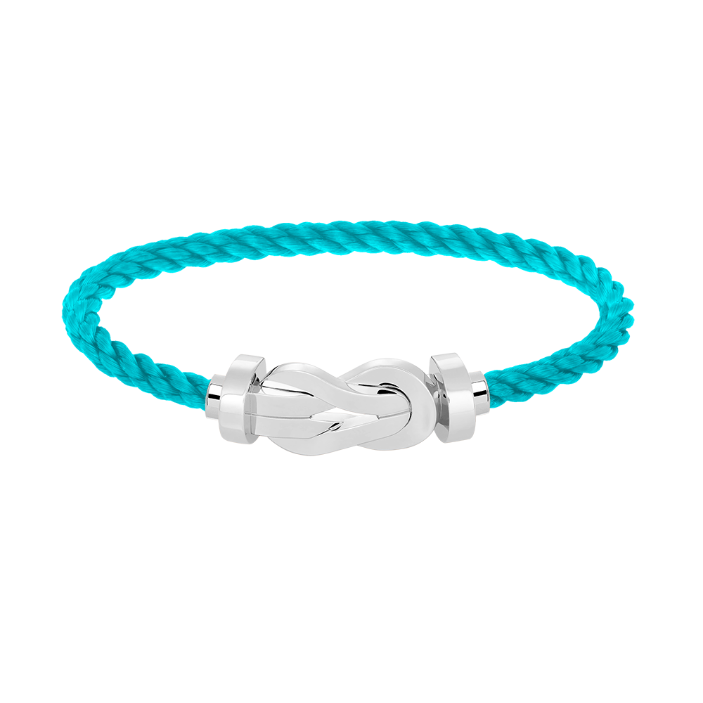 [Peak]LARGE 8-FIGURE BUCKLE BRACELET - WHITE GOLD