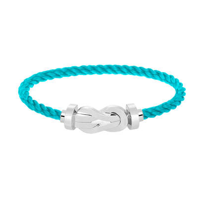 [Peak]LARGE 8-FIGURE BUCKLE BRACELET - WHITE GOLD