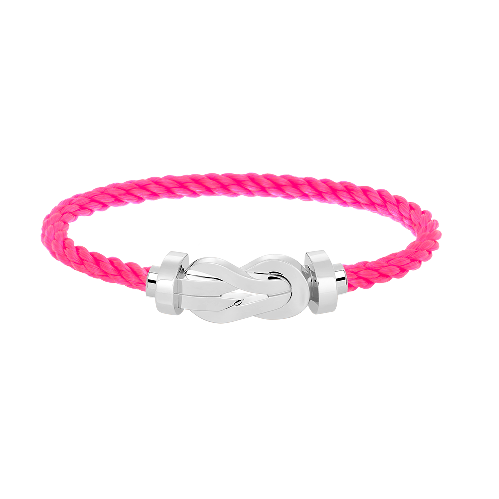 [Peak]LARGE 8-FIGURE BUCKLE BRACELET - WHITE GOLD