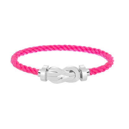 [Peak]LARGE 8-FIGURE BUCKLE BRACELET - WHITE GOLD