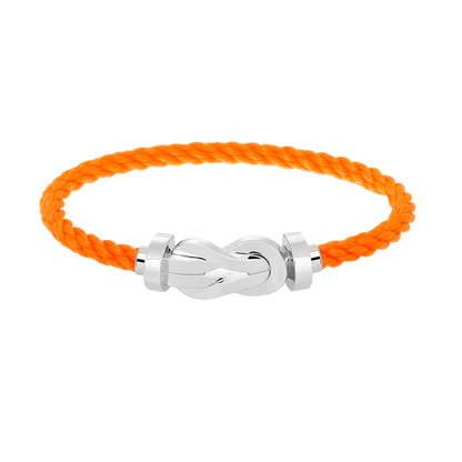 [Peak]LARGE 8-FIGURE BUCKLE BRACELET - WHITE GOLD