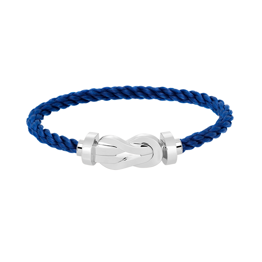 [Peak]LARGE 8-FIGURE BUCKLE BRACELET - WHITE GOLD