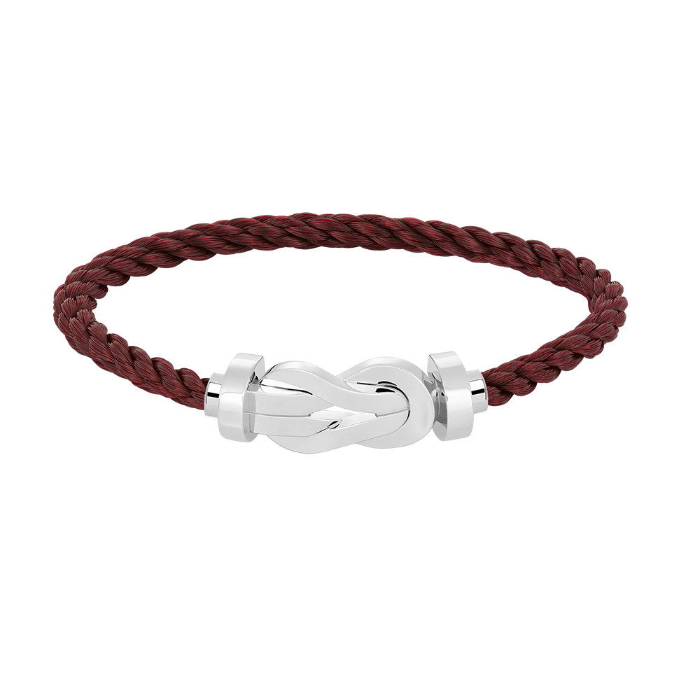 [Peak]LARGE 8-FIGURE BUCKLE BRACELET - WHITE GOLD