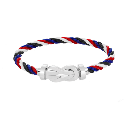 [Peak]LARGE 8-FIGURE BUCKLE BRACELET - WHITE GOLD