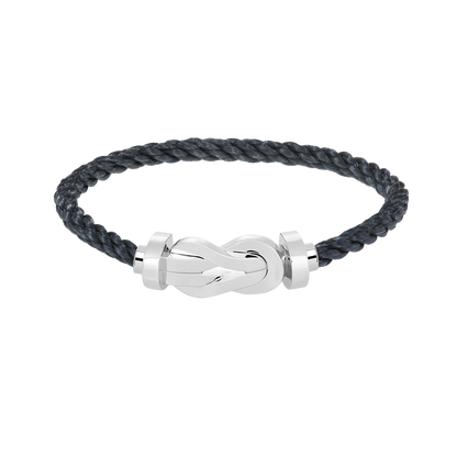 [Peak]LARGE 8-FIGURE BUCKLE BRACELET - WHITE GOLD