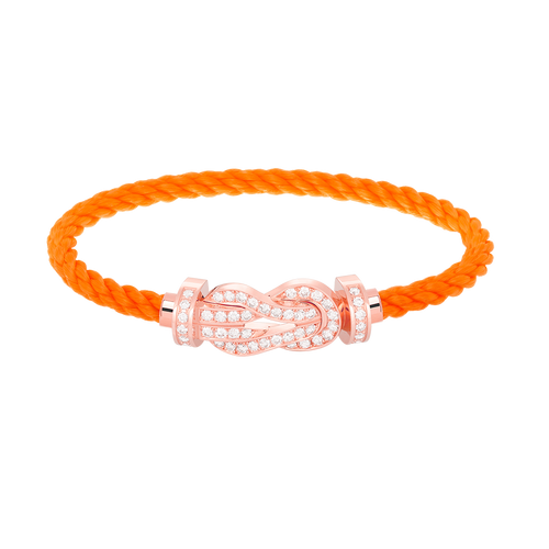 [Peak]LARGE 8-FIGURE BUCKLE FULL DIAMOND BRACELET - ROSE GOLD