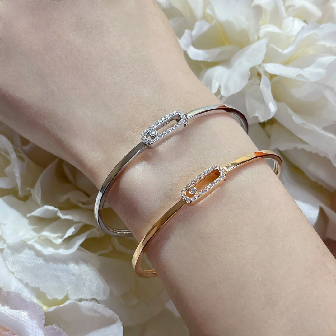 [Peak]MOVE UNO PAVÉ FLEX BANGLE (MEDIUM)