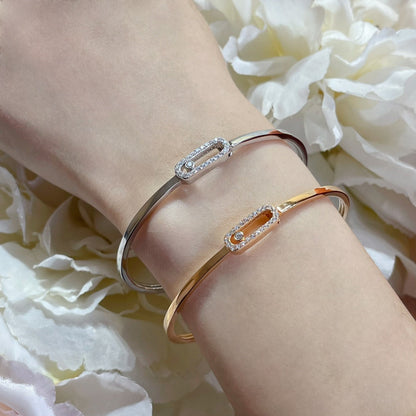 [Peak]MOVE UNO PAVÉ FLEX BANGLE (MEDIUM)