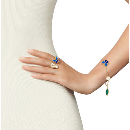 [Peak]SPRING ENCHANTMENT BUTTERFLY & FLORAL CHARM BRACELET