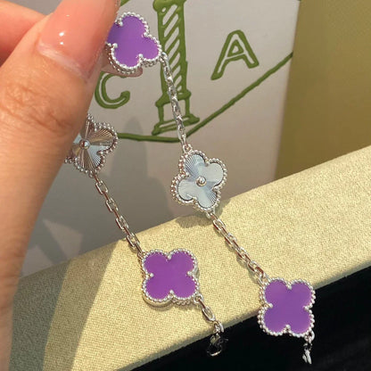 [Peak]LUCKY CLOVER 5-MOTIF BRACELET - VIOLET COLLECTION