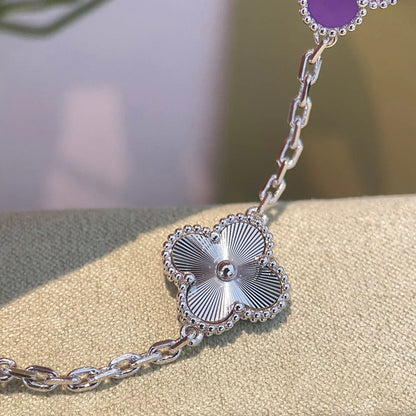 [Peak]LUCKY CLOVER 5-MOTIF BRACELET - VIOLET COLLECTION
