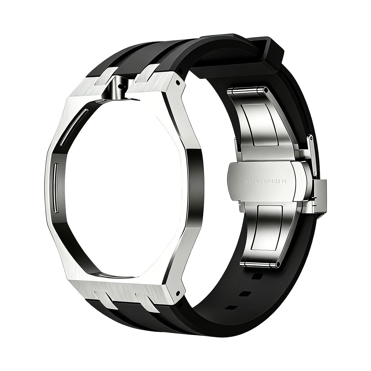 [Peak]OAK POP BLACK STEEL SILICONE STRAP