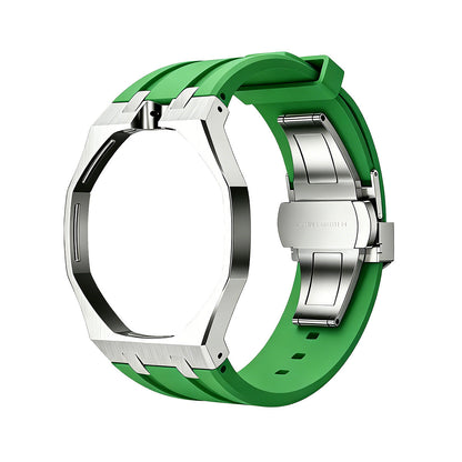[Peak]OAK POP GREEN STEEL SILICONE STRAP