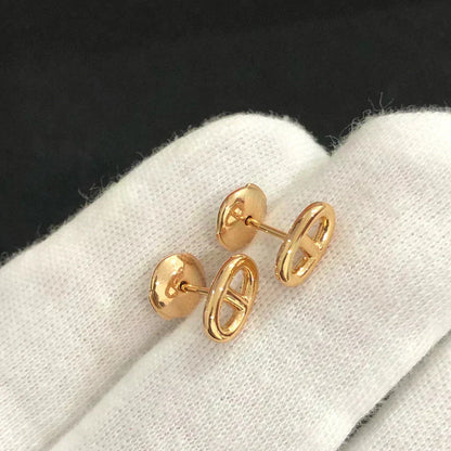 [Peak]CHAINE SMALL EARRINGS GOLD AND SILVER