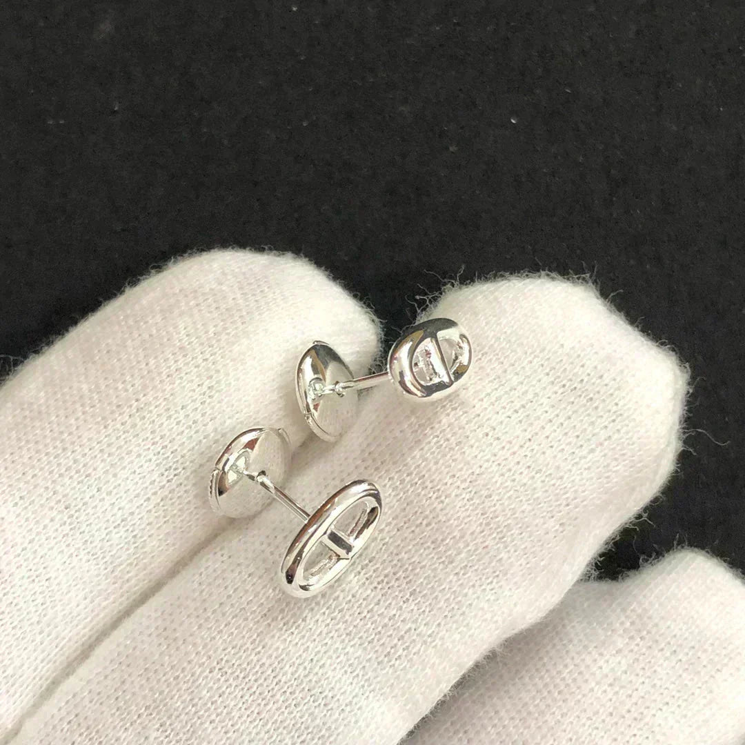 [Peak]CHAINE SMALL EARRINGS GOLD AND SILVER