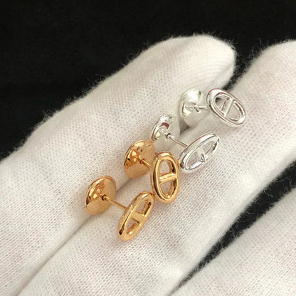[Peak]CHAINE SMALL EARRINGS GOLD AND SILVER