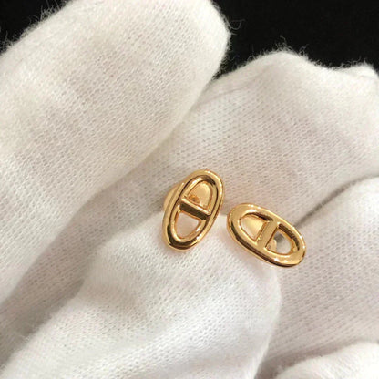 [Peak]CHAINE SMALL EARRINGS GOLD AND SILVER