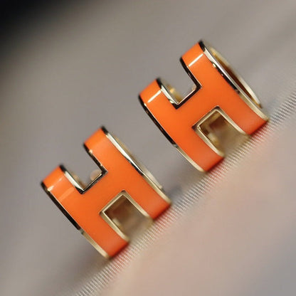 [Peak]MINI POP H EARRINGS ORANGE