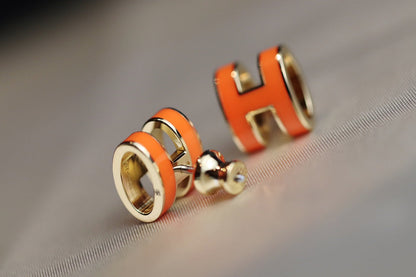 [Peak]MINI POP H EARRINGS ORANGE