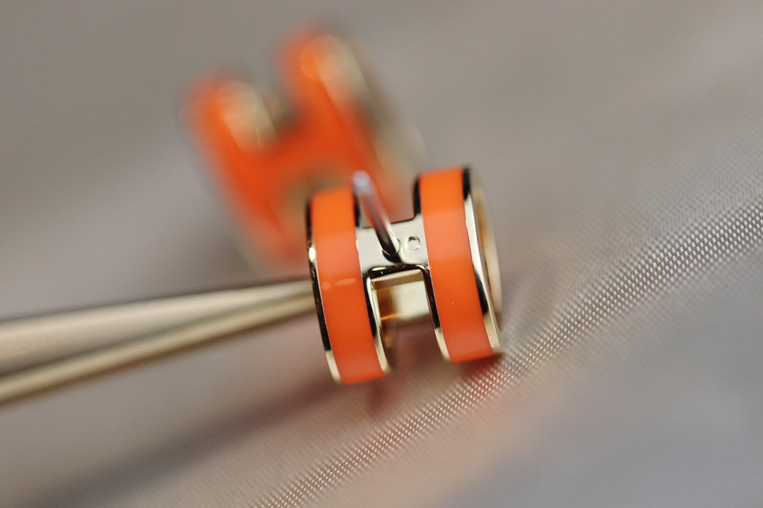 [Peak]MINI POP H EARRINGS ORANGE