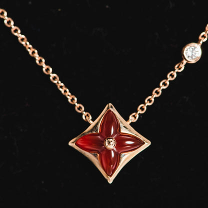[Peak]STAR NECKLACE ROSE GOLD 1 DIAMOND