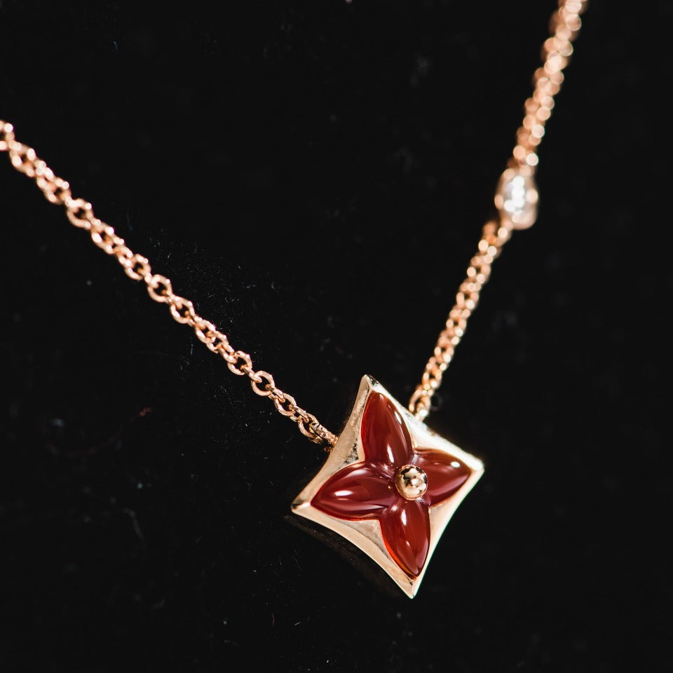 [Peak]STAR NECKLACE ROSE GOLD 1 DIAMOND