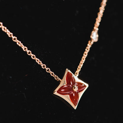 [Peak]STAR NECKLACE ROSE GOLD 1 DIAMOND