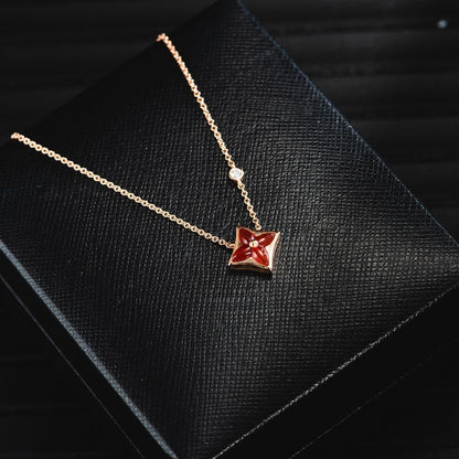 [Peak]STAR NECKLACE ROSE GOLD 1 DIAMOND