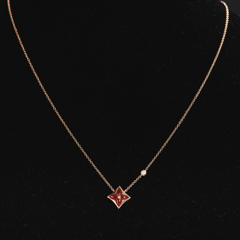 [Peak]STAR NECKLACE ROSE GOLD 1 DIAMOND
