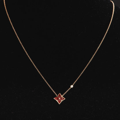 [Peak]STAR NECKLACE ROSE GOLD 1 DIAMOND