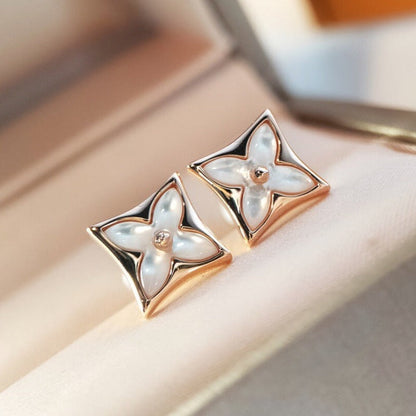 [Peak]STAR MOP ROSE GOLD EARRINGS