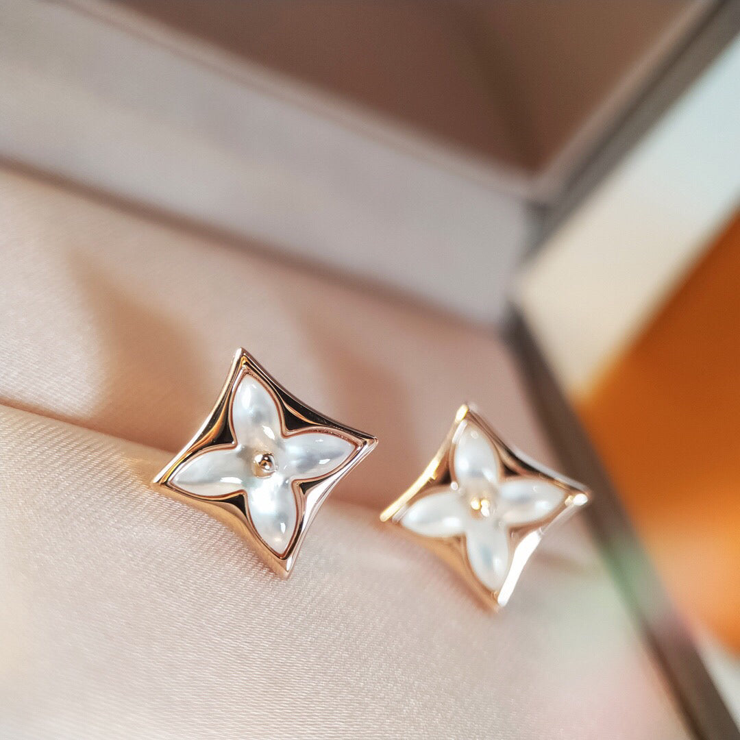 [Peak]STAR MOP ROSE GOLD EARRINGS