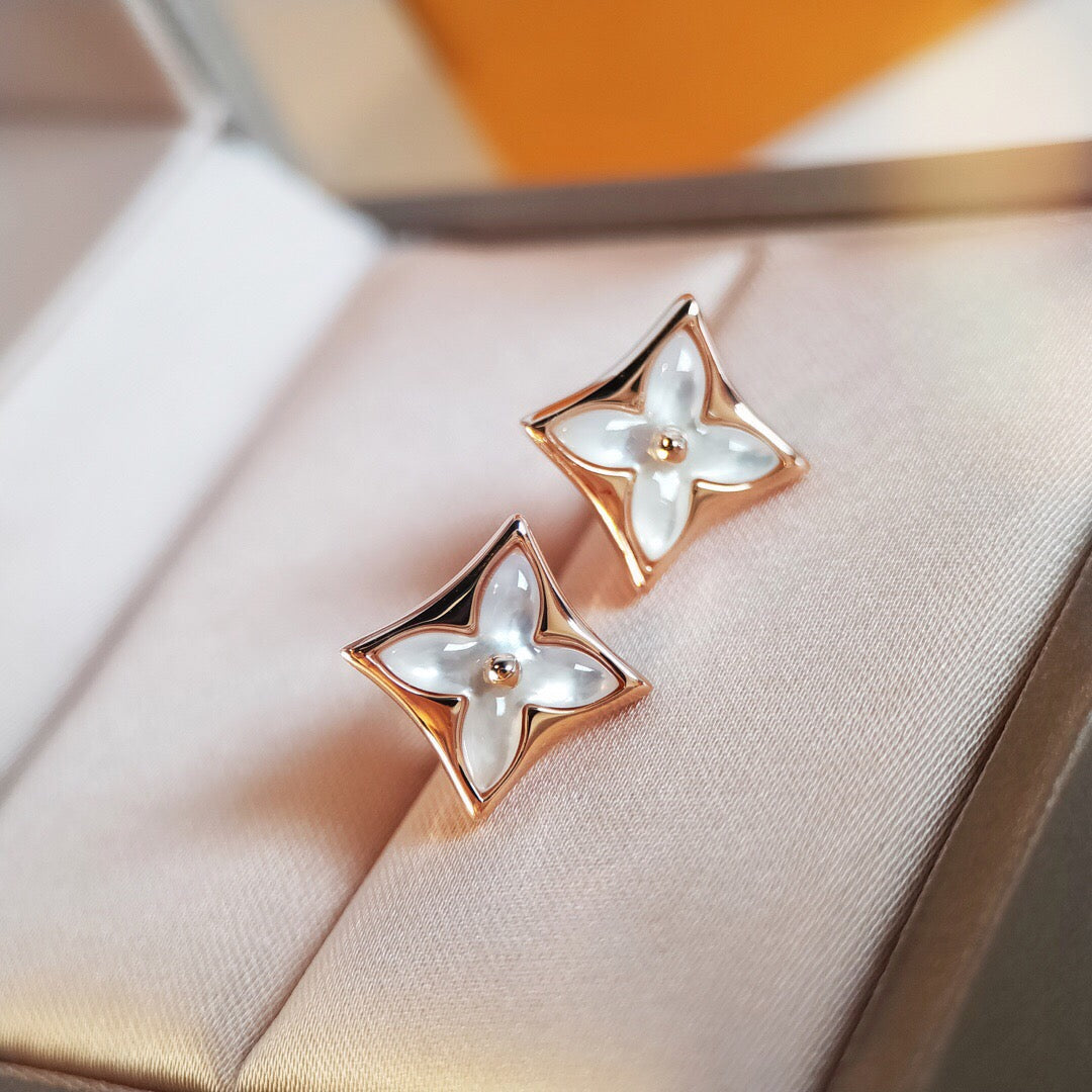 [Peak]STAR MOP ROSE GOLD EARRINGS