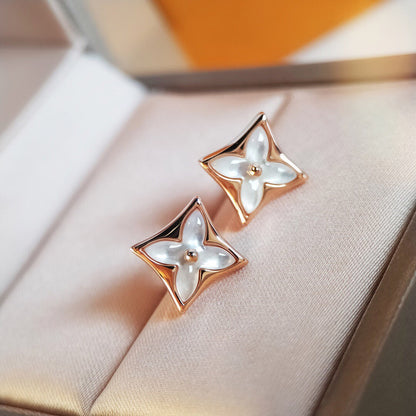 [Peak]STAR MOP ROSE GOLD EARRINGS