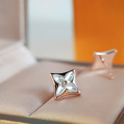 [Peak]STAR MOP ROSE GOLD EARRINGS