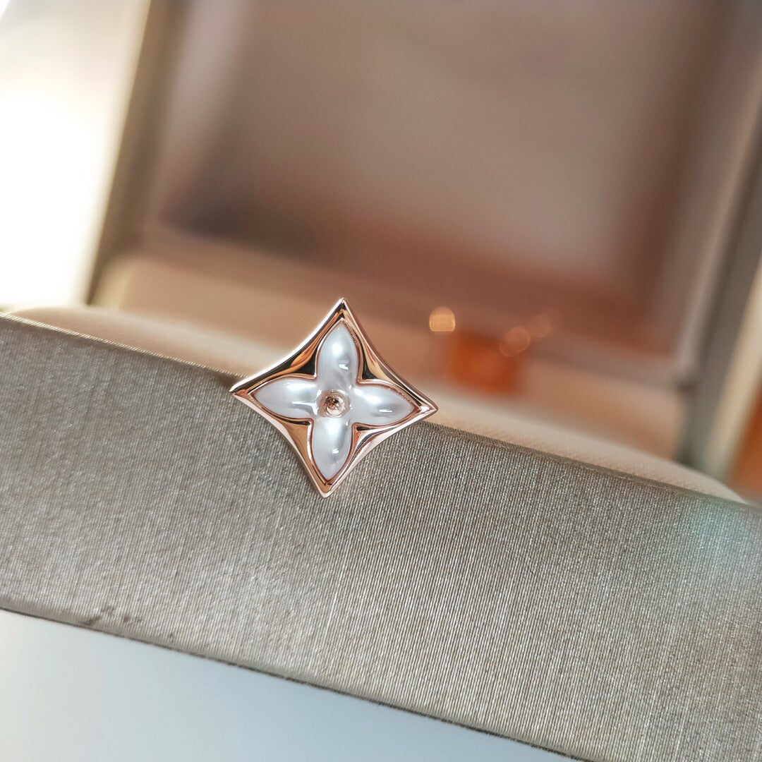 [Peak]STAR MOP ROSE GOLD EARRINGS