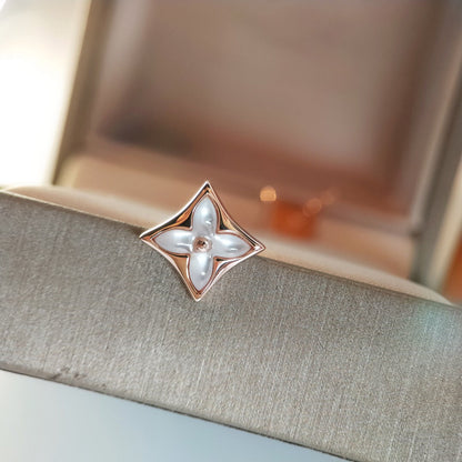 [Peak]STAR MOP ROSE GOLD EARRINGS