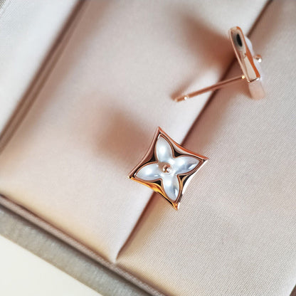 [Peak]STAR MOP ROSE GOLD EARRINGS