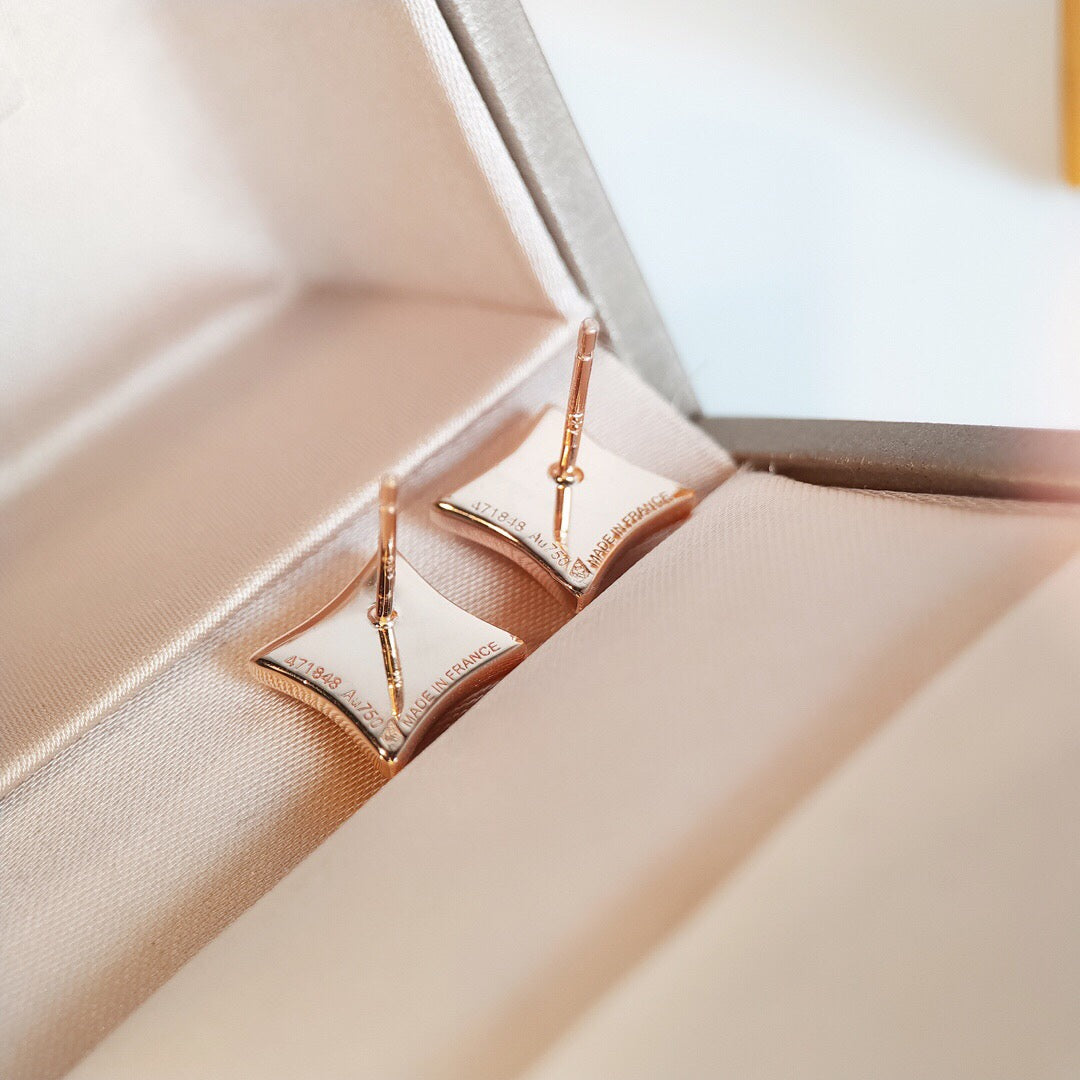 [Peak]STAR MOP ROSE GOLD EARRINGS