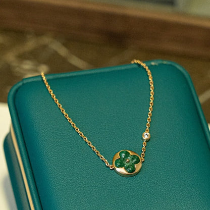 [Peak]SUN MALACHITE 1 DIAMOND ROSE GOLD BRACELET