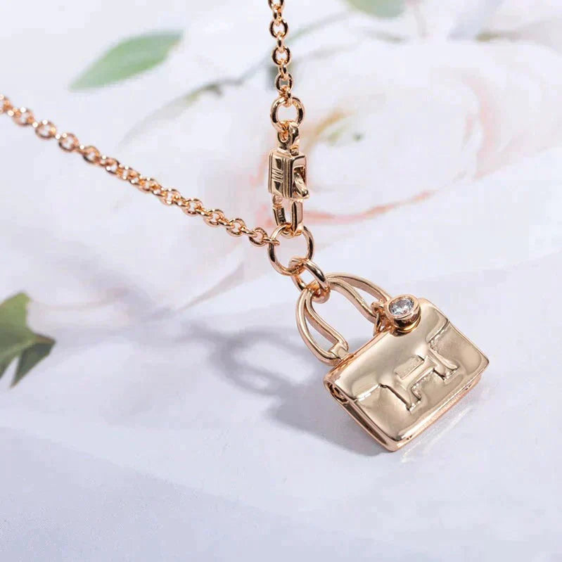[Peak]AMULETTE PEDANT ROSE GOLD NECKLACE