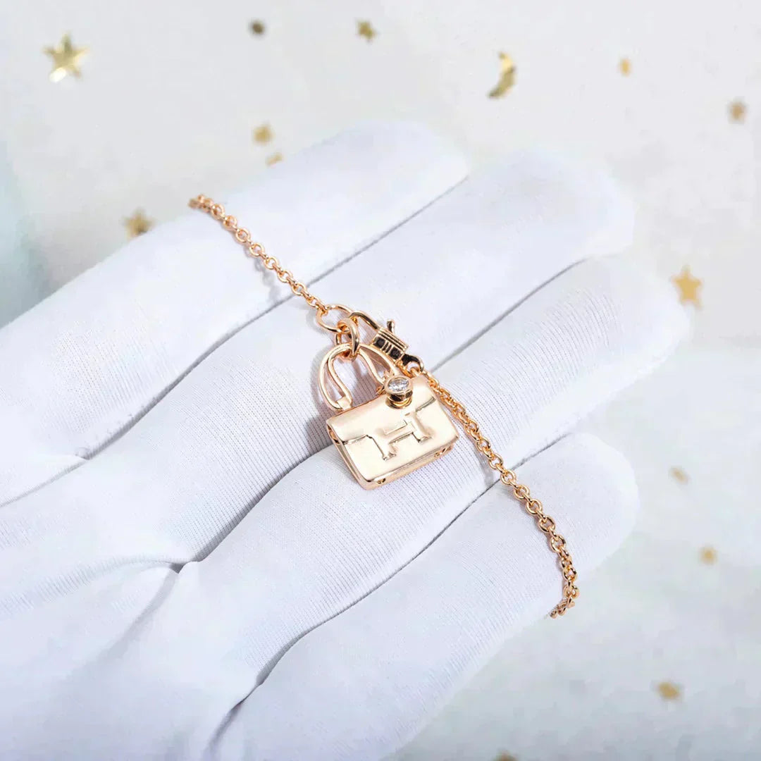 [Peak]AMULETTE PEDANT ROSE GOLD NECKLACE