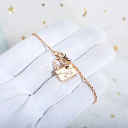 [Peak]AMULETTE PEDANT ROSE GOLD NECKLACE