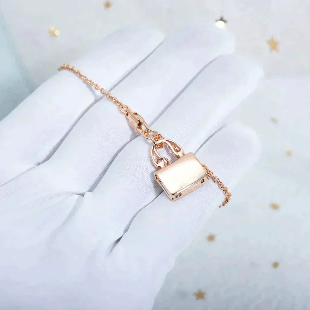 [Peak]AMULETTE PEDANT ROSE GOLD NECKLACE