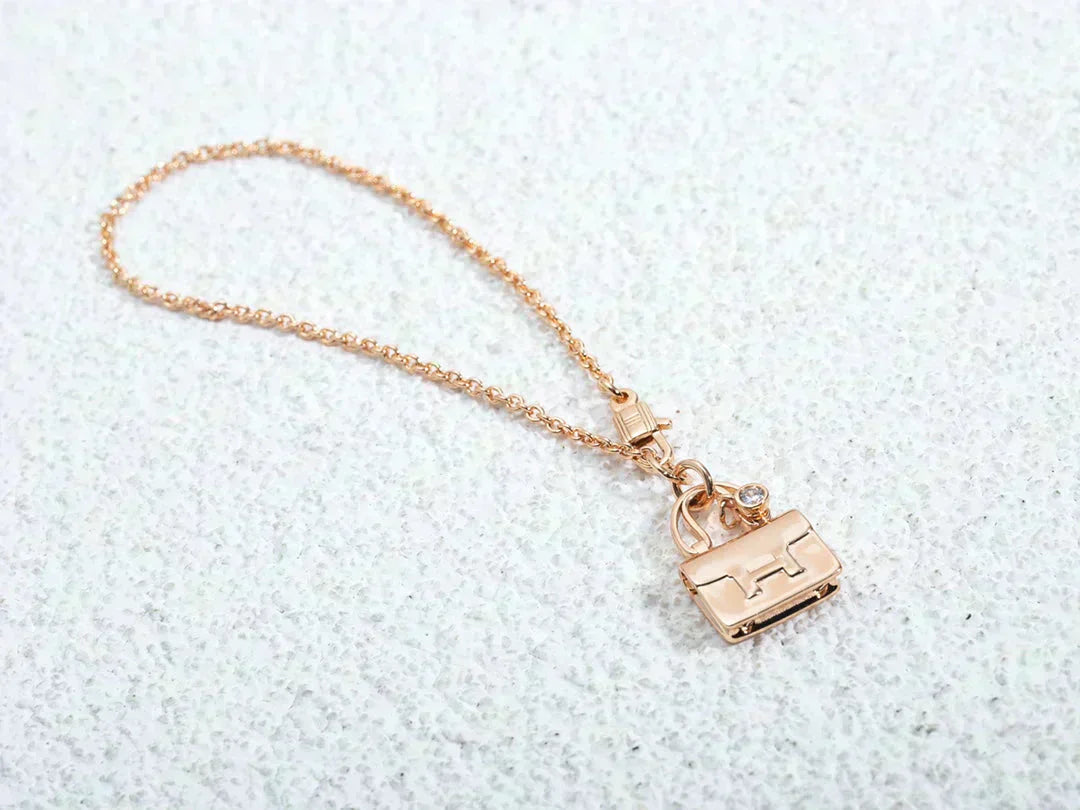 [Peak]AMULETTE PEDANT ROSE GOLD NECKLACE