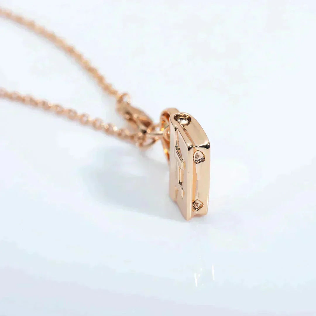 [Peak]AMULETTE PEDANT ROSE GOLD NECKLACE