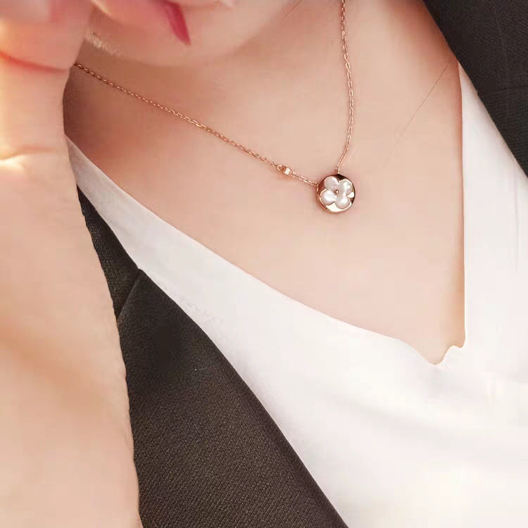 [Peak]SUN MOP GOLD 1 DIAMOND NECKLACE