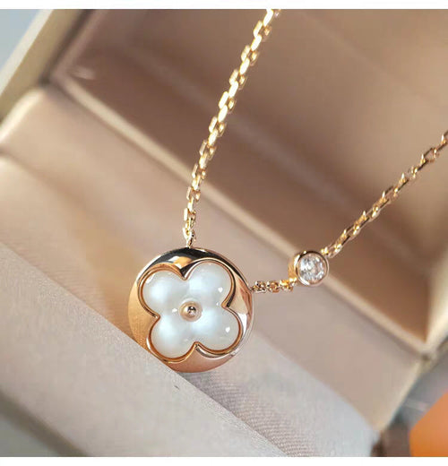 [Peak]SUN MOP GOLD 1 DIAMOND NECKLACE