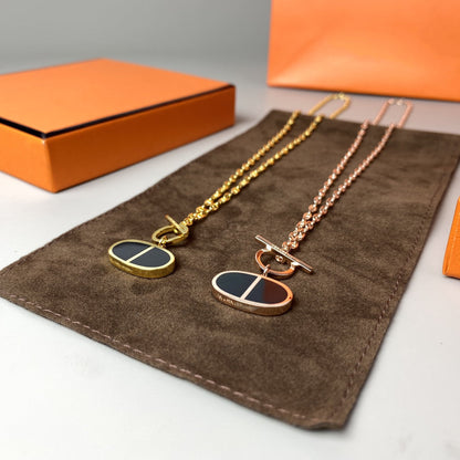 [Peak]CHAINE VERSO BLACK CERAMIC NECKLACE
