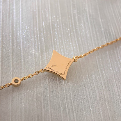 [Peak]COLOR STAR CARNELIAN ROSE GOLD DIAMOND BRACELET